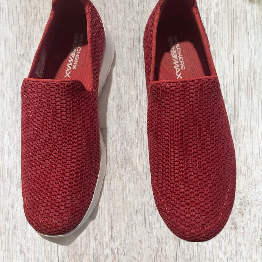 Skechers Vibrant Red Textile Sneakers